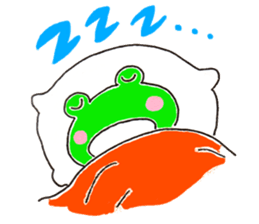 The playful and cute frog sticker #4152039