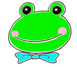 The playful and cute frog sticker #4152040