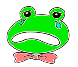 The playful and cute frog sticker #4152041