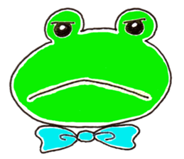 The playful and cute frog sticker #4152042