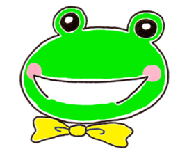 The playful and cute frog sticker #4152043