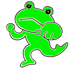 The playful and cute frog sticker #4152053