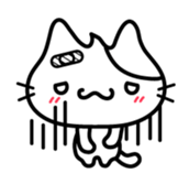 The injured cat "Nyanko" sticker sticker #4152345