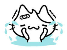 The injured cat "Nyanko" sticker sticker #4152360