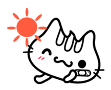 The injured cat "Nyanko" sticker sticker #4152368