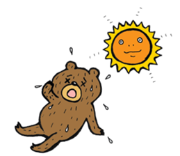 Abe chan the bear sticker #4152423