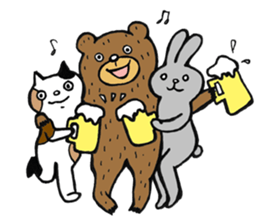 Abe chan the bear sticker #4152424