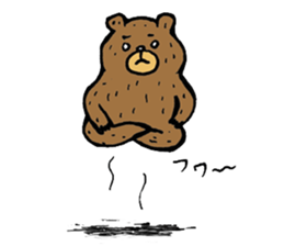 Abe chan the bear sticker #4152430