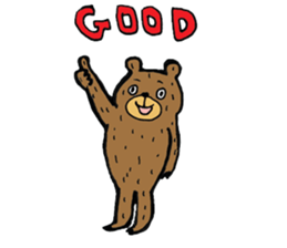 Abe chan the bear sticker #4152432