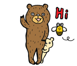Abe chan the bear sticker #4152434