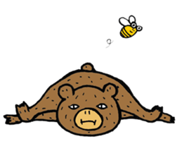 Abe chan the bear sticker #4152443