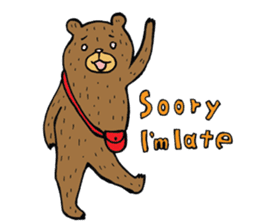 Abe chan the bear sticker #4152445