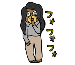 Abe chan the bear sticker #4152450