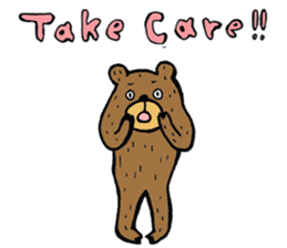 Abe chan the bear sticker #4152453