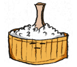 Rice scoop of SATO sticker #4152971