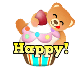 Happy Teddy 1 sticker #4152981