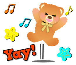 Happy Teddy 1 sticker #4152987
