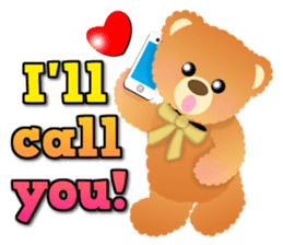 Happy Teddy 1 sticker #4153001