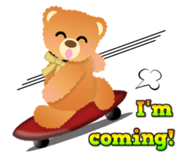 Happy Teddy 1 sticker #4153006