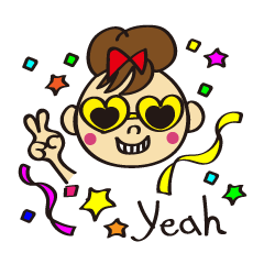 Small naughty daughter Sticker