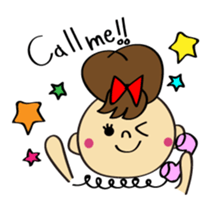 Small naughty daughter Sticker sticker #4153098