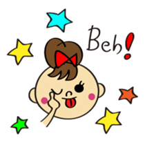 Small naughty daughter Sticker sticker #4153108