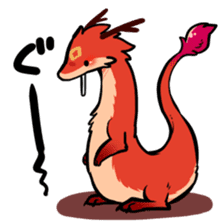 Cute little dragons sticker sticker #4153463