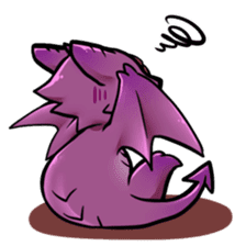 Cute little dragons sticker sticker #4153482