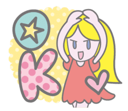 KAWAII Girl's talk sticker #4153576