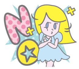 KAWAII Girl's talk sticker #4153577