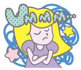 KAWAII Girl's talk sticker #4153578