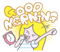 KAWAII Girl's talk sticker #4153580