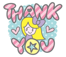 KAWAII Girl's talk sticker #4153582