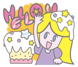 KAWAII Girl's talk sticker #4153584