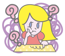 KAWAII Girl's talk sticker #4153586