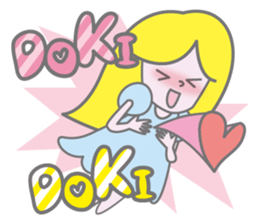 KAWAII Girl's talk sticker #4153589