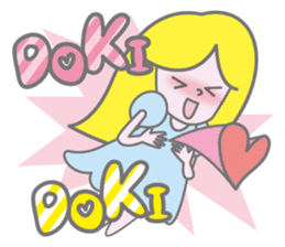 KAWAII Girl's talk sticker #4153589