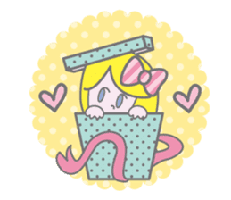 KAWAII Girl's talk sticker #4153590