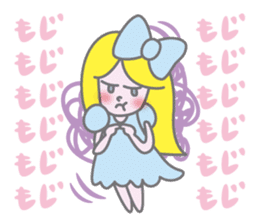 KAWAII Girl's talk sticker #4153594