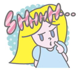 KAWAII Girl's talk sticker #4153598