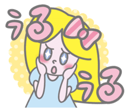 KAWAII Girl's talk sticker #4153604