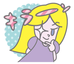 KAWAII Girl's talk sticker #4153605