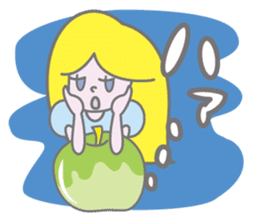 KAWAII Girl's talk sticker #4153607