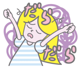 KAWAII Girl's talk sticker #4153609