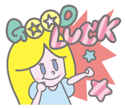 KAWAII Girl's talk sticker #4153611