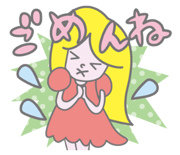 KAWAII Girl's talk sticker #4153615