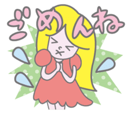 KAWAII Girl's talk sticker #4153615