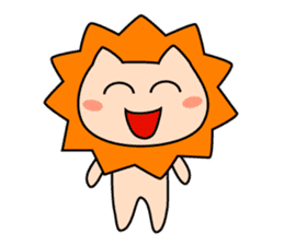 Funny life of Lion sticker #4153856