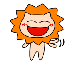 Funny life of Lion sticker #4153857