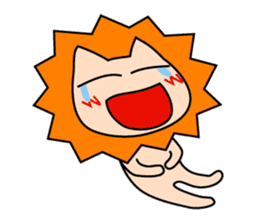 Funny life of Lion sticker #4153858
